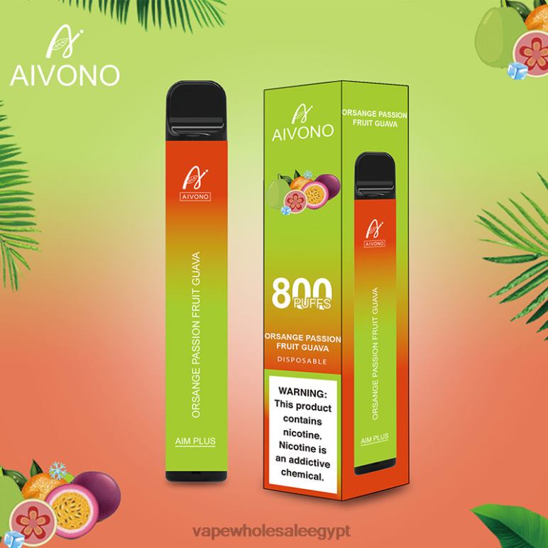 Aivono AIM PLUS 800 برتقال باشن فروت جوافة - R6RTR189 Vape Store مصر