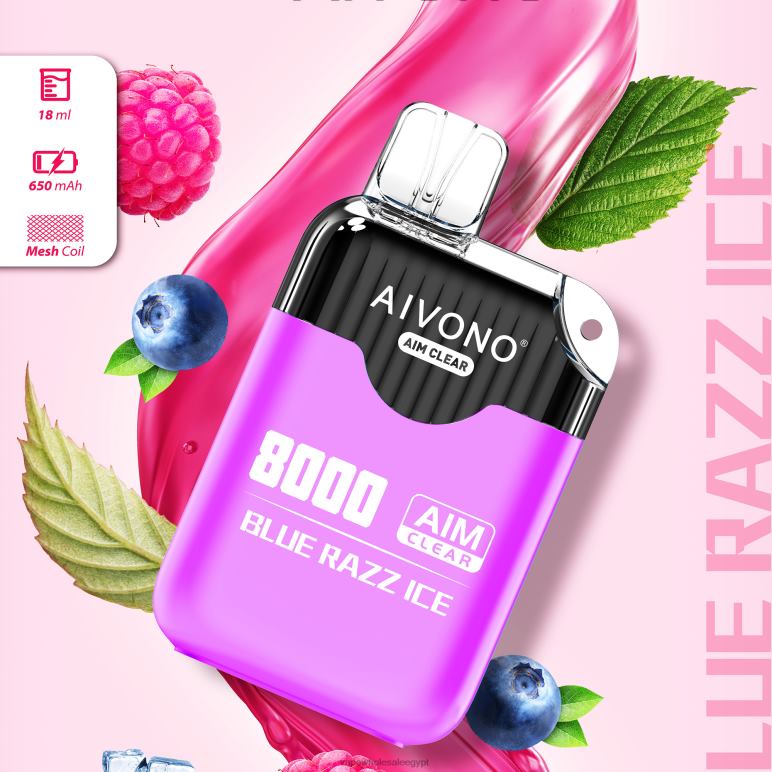 Aivono AIM CLEAR 8000 الجليد الأزرق - R6RTR202 Cairo Vape Shop