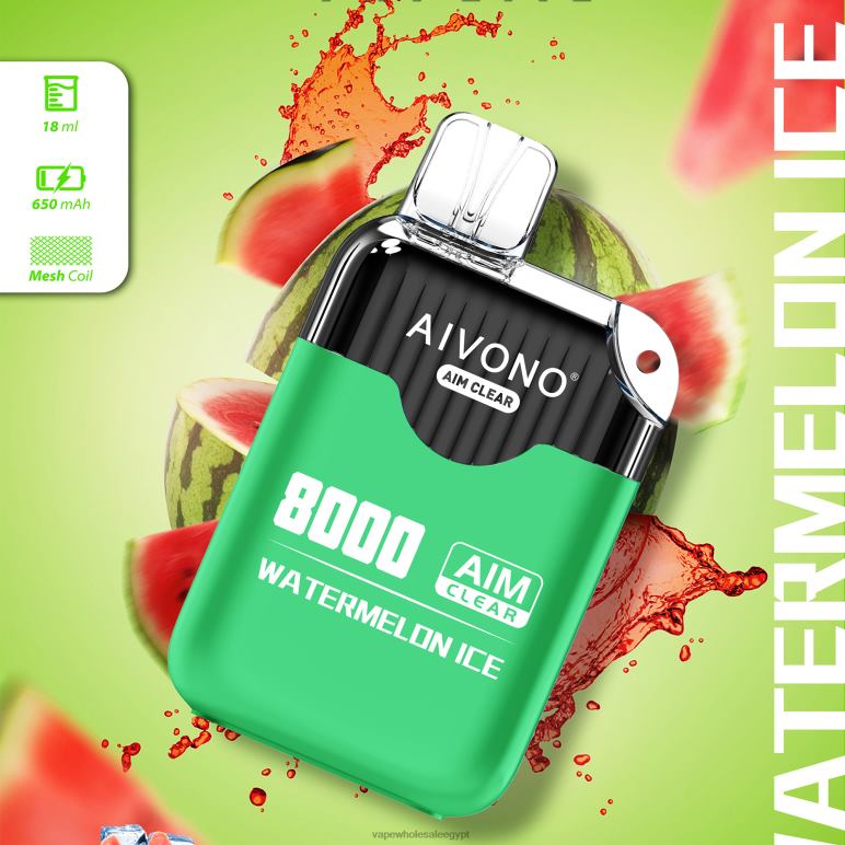 Aivono AIM CLEAR 8000 ثلج البطيخ - R6RTR204 Vape مصر