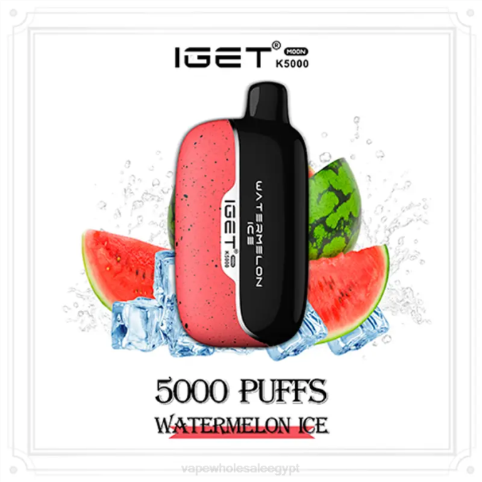 Vape بالجملة 2JBJ8 ثلج البطيخ IGET Moon k5000