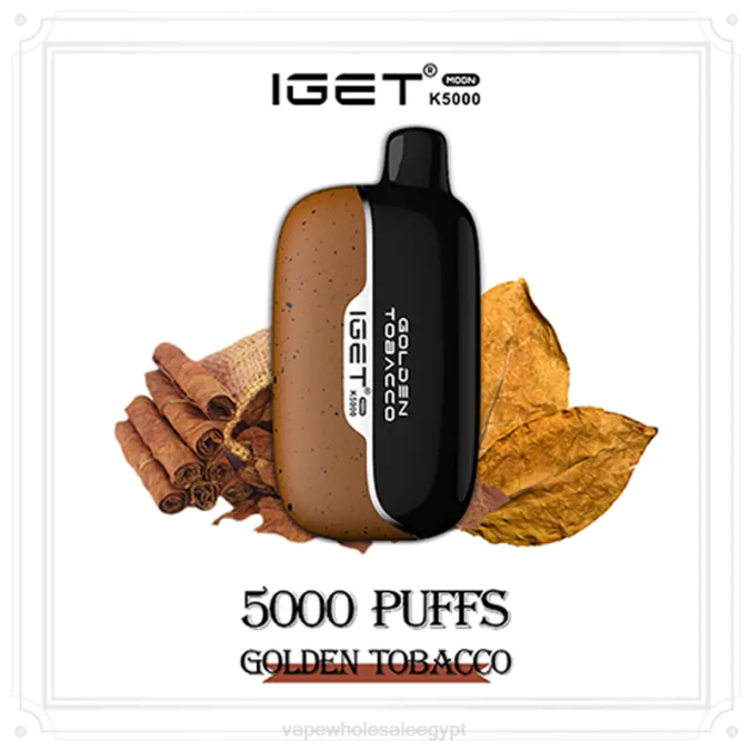 Vape Wholesale Egypt 2JBJ1 التبغ الذهبي IGET Moon k5000