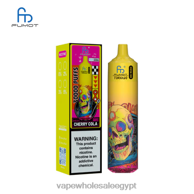 Disposable Vape مصر 24VB28 كولا الكرز Fumot Tornado موسيقى 30 ألف