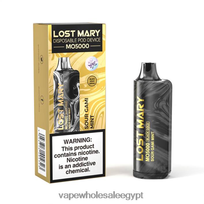 2R86DB346 - Vape Wholesale Egypt نعناع جامي حامض LOST MARY MO5000 الذهب الأسود 10 مل