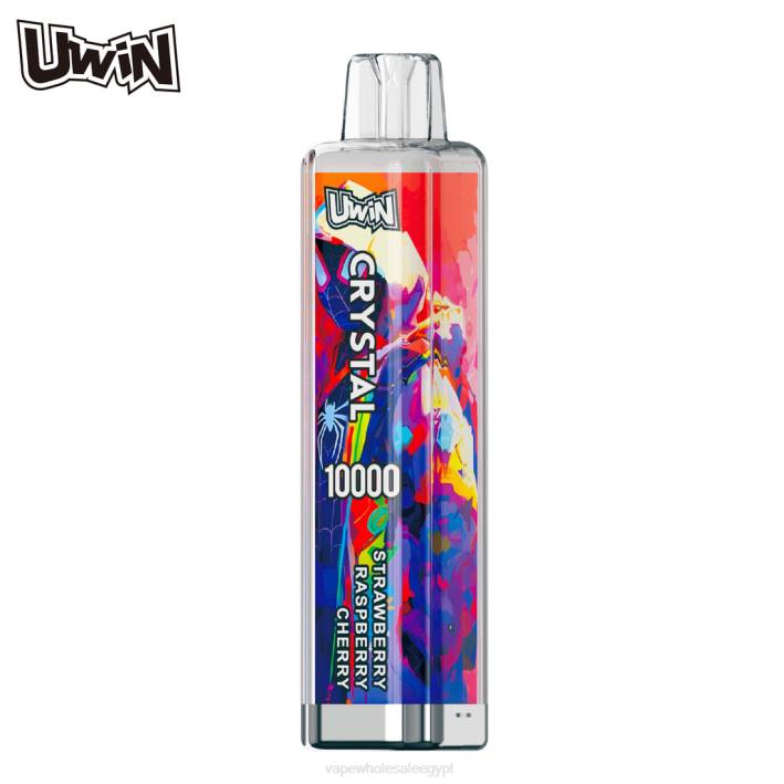 Vape مصر الجديدة الفراولة، التوت، الكرز - UWIN CRYSTAL 10000 سيجارة يمكن التخلص منها 6DFR7