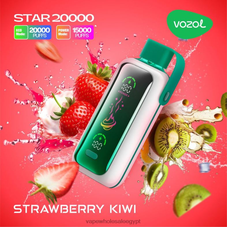 Vape بالجملة كيوي فراولة 8HT8020 VOZOL STAR 20000