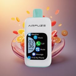 AirFuze Smart 30000 Puffs انفجار فواكه قوس قزح مع شاشة تعمل باللمس 2.01 بوصة وسعة بطارية 900 مللي أمبير