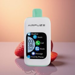 AirFuze Smart 30000 Puffs وقت الفراولة الصيفي مع شاشة تعمل باللمس ونيكوتين 5٪