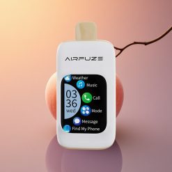 AirFuze Smart Pro 40000 Puffs العنب الخوخي العصيري بشاشة ذكية وبطارية 900 مللي أمبير