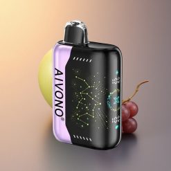 Aivono Aim Boom 25000 Puffs تفاحة خضراء عنب - 0% نيكوتين - 650 مللي أمبير