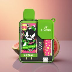 Aivono Aim Tank 9500 Puffs فراولة بطيخ بسعة 18 مل و 650 ملي أمبير