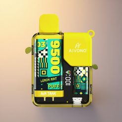 Aivono Aim Tank 9500 Puffs نعناع ليمون بشاشة إل سي دي و 650 مللي أمبير