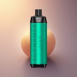 Al Fakher Crown Bar 8000 Crystal الفلاش الأبيض مع بطارية 600 مللي أمبير وسعة سائل 18 مل