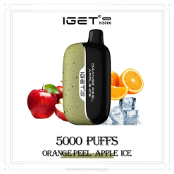 شراء Vape بالجملة 2JBJ15 قشر البرتقال وثلج التفاح IGET Moon k5000