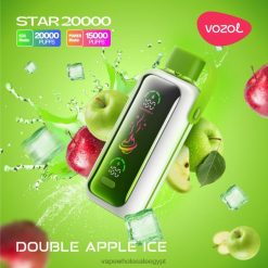 Vape مصر الجديدة ثلج تفاح مزدوج 8HT807 VOZOL STAR 20000