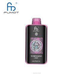 Vape Wholesale Supplier 00T0V7 جليد الخوخ العصير - Fumot Tornado 25000 سيجارة يمكن التخلص منها